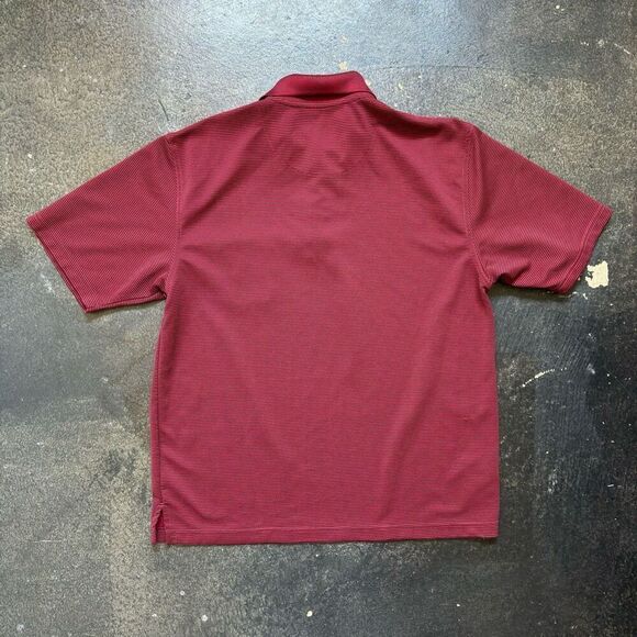 Grand Slam Golf Red Thick Polyester Polo Shirt Mens Size XL Small Snares - Picture 6 of 11